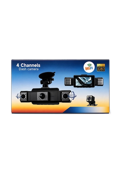 Sy 9728 4 Kameralı Full Hd 1080p Wifi Araç İçi Kamera Seti