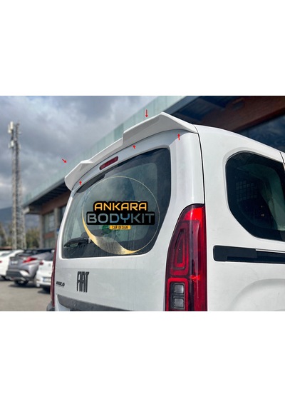 Yeni Combo Doblo 5 Berlingo Proace Rifter - Beyaz Renk Spoiler - Plastik