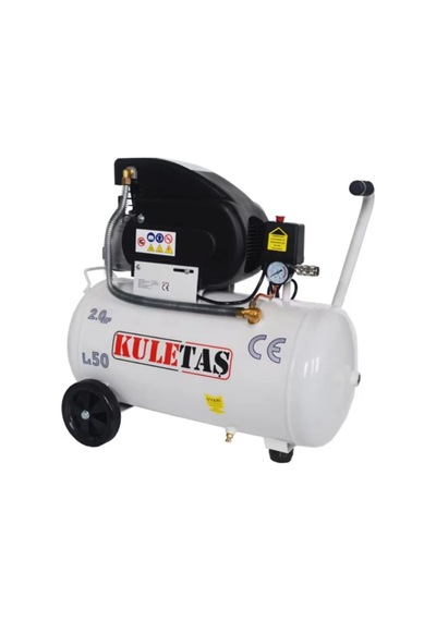 Kuletaş 2201 - 2400 Watt 50 Litre Yağlı Sesli Hava Kompresörü 8 Bar Ve Havalı Alet Seti 5 Parça 600-650 50