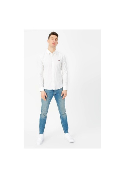 Levi's Slim Fit Beyaz Erkek %100 Pamuk Gömlek 86625-0002 No Color