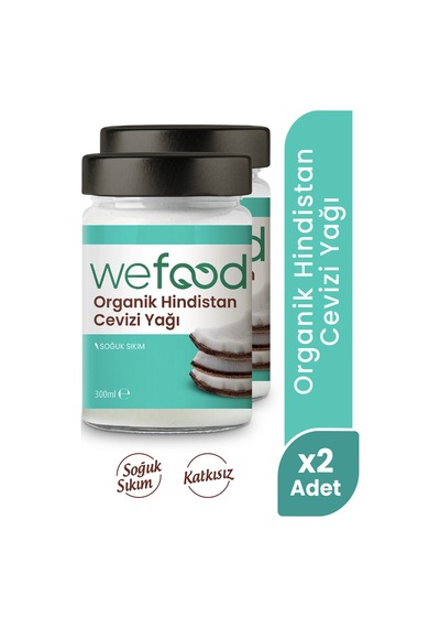 Organik Hindistan Cevizi Yağı 300 Ml 2'li Soğuk Sıkım Diğer