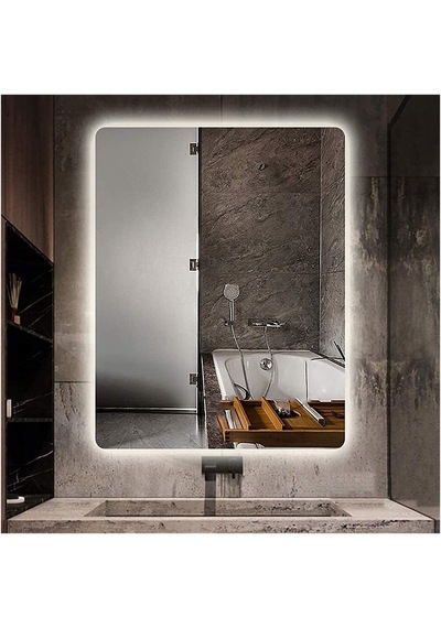 80X120 CM Ledli Ayna Banyo Aynası Dekoratif Ayna Boy Ayna Salon D