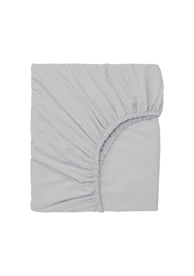 2 Adet 50x90 Cm Anne Yanı Lastikli Penye Kumaş Bebek Çarşafı-gri