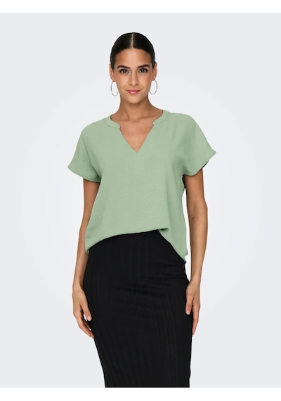 Jdy Jdylion Life S/s Top Wvn Noos Kadın Bluz 15249287 Yeşil