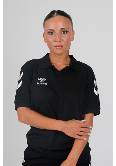 Hummel Armin Pamuklu Polo Yaka Tişört Siyah