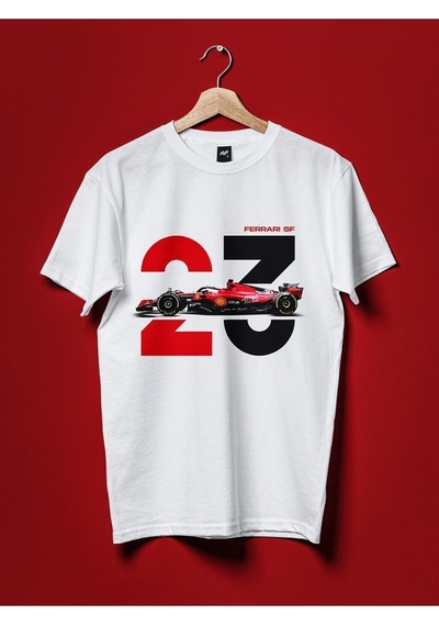 Flood Of Style Scf 2023 Takım Beyaz T-shirt Kırmızı