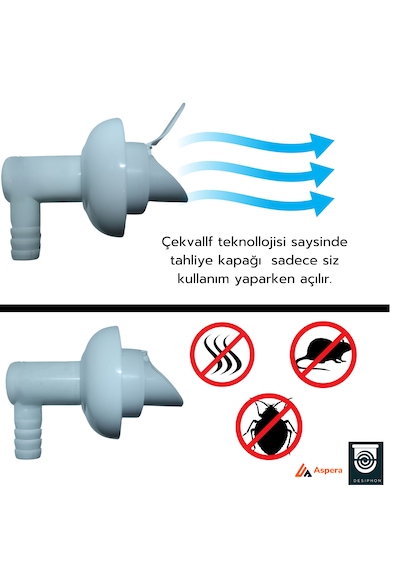 Çamaşır Ve Bulaşık Makinesi Gider Koku Önleyici Çekvalf Adaptör C