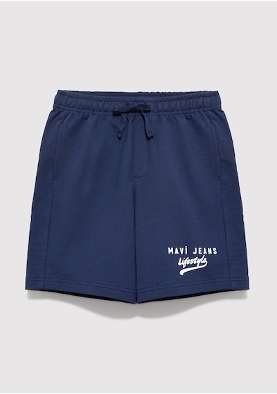 Mavi - Mavi Jeans Baskılı Lacivert Şort 6410019-70491