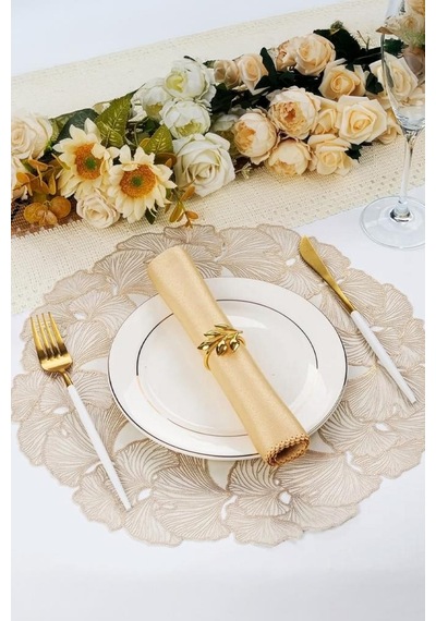 Digithome 6 Lı Amerikan Servisi Supla Yuvarlak Gold 38 Cm Acr-626/20