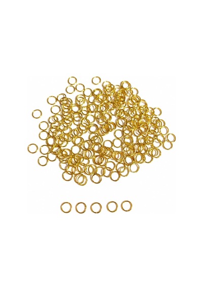 8 Mm Altın Renk Takı Halkası Metal Bağlantı Aparatı Kolye Bileklik İçin 100 Adet Diğer