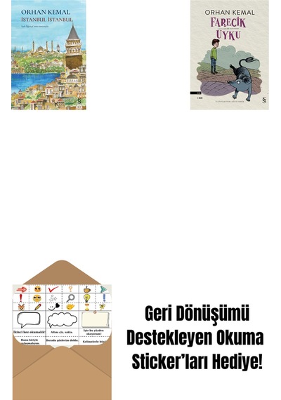İstanbul İstanbul Ciltli + Farecik Uyku + Okuma Sticker'ları