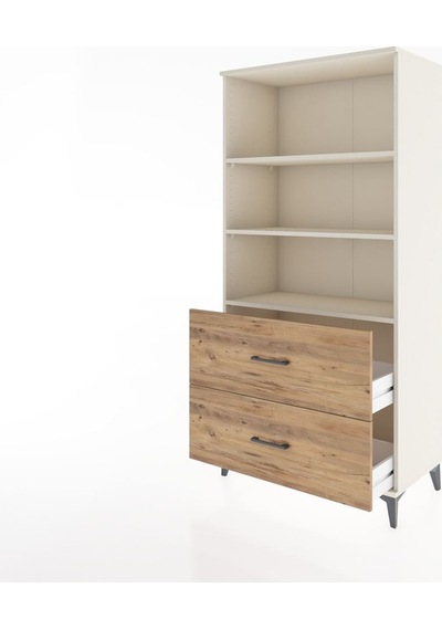 Hyperion Dolap 3 Raflı 2 Çekmeceli 88x44x182 Aytaşı-çam Aytaşı