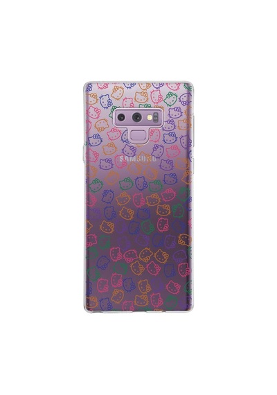 Samsung Galaxy Uyumlu Note 9 Kapak Hello Kitty Tasarımlı Şeffaf Silikon Kılıf Şeffaf