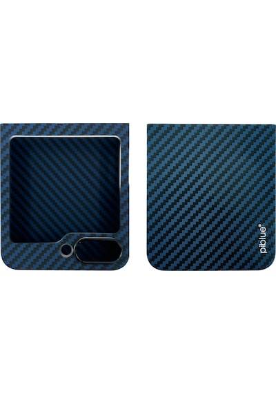Nettech Samsung Galaxy Uyumlu Z Flip 5 Karbon Seri Arka Koruma Kılıf Yeşil