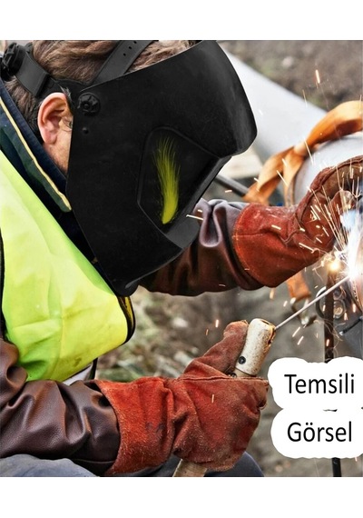 Solo Pro Ayarlı Güneş Enerjili Pilli Otomatik Kararan Baş Maskesi Siperlik Kartuşlu Kaynak Gözlüğü