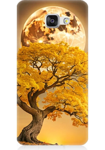 Samsung Galaxy A5 2016 Uyumlu Altın Ağaç Desenli Silikon Kılıf