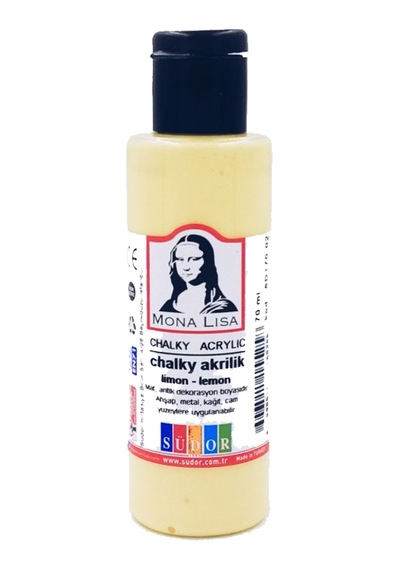 Mona Lisa Akrilik Boya Chalky 70 Ml Limon Sd170-02 Çok Renkli