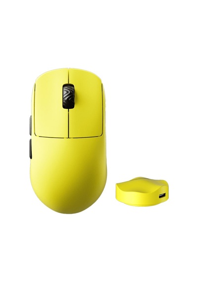 V8 8k Hz Pixart 3950 Sensör Sarı Kablosuz Simetrik Kailh Switch Gaming Mouse Diğer