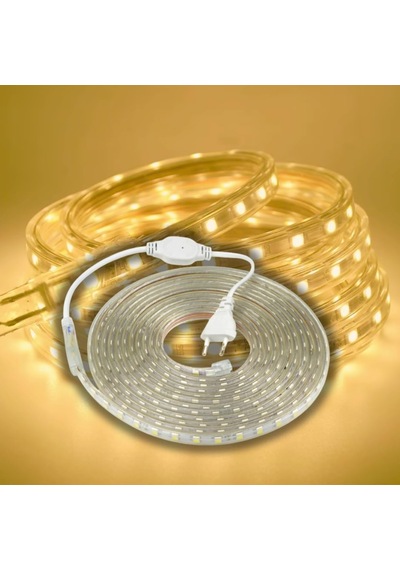 Metre 60 Led Kar Tanesi Işık Warm Light 8 Kademe Fişli