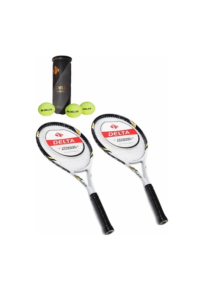 2 Adet Valley 27 İnç L2 Grip Yetişkin Tenis Raketi + 2 Adet Tenis Çantası + 3 Adet Expert Maç Topu