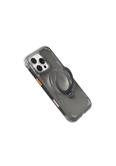 Torras Apple iPhone Uyumlu 16 Pro Max O Stand Spin Air Serisi Magsafe Kılıf Siyah