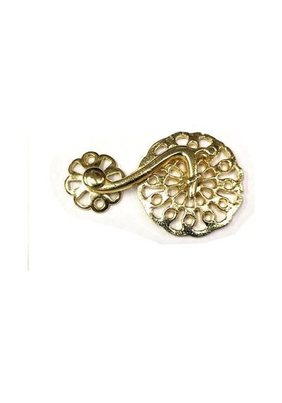 Sarı 50 Adet Zamak Çengel Kilit 56x33 Mm - Yuvarlak, Karşılıklı Mobilya, Dolap, Sandık, Kutu, Kapak