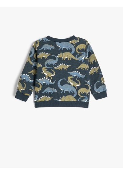 Koton Dinozorlu Sweatshirt Bisiklet Yaka Uzun Kollu Şardonlu Lacivert Desenli 4wmb10251tk Lacivert Desenli Koton Dinozorlu Sweatshirt Bisiklet Yaka Uzun Kollu Şardonlu Lacivert Desenli 4wmb10251tk Lacivert Desenli
