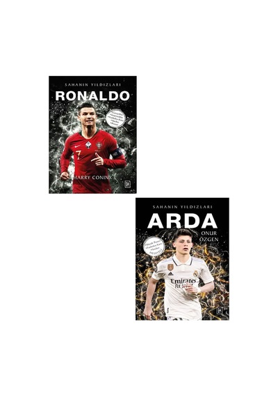 Parodi Sahanın Yıldızları Ronaldo - Arda Futbolcu Kartı Poster Hediyeli 2 Kitap