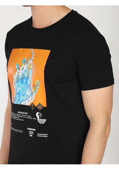 Roberto Cavalli Erkek Tshirt /M.Rob.0421.14023 Siyah
