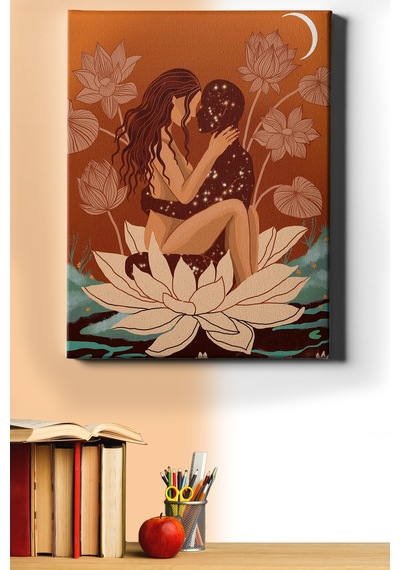 Webstyle Sayılarla Boyama Seti Kasnaklı Görünmeyen Sevgili 40 X 50 Cm