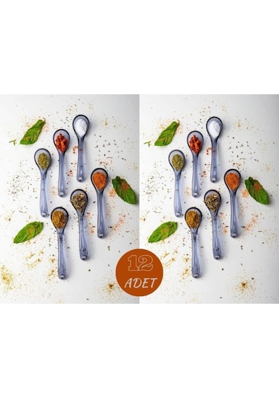 Mithra Life 12 Li Gri Baharat Bal Ve Servis Kaşığı Mıt1138 Gri