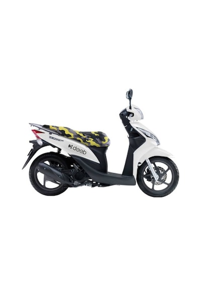 Deeb Honda Dio Kamuflaj Sele Kılıfı Örtüsü Gri Sarı