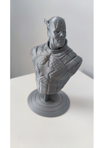 Captain America - Kaptan Amerika Gri Figür / Büst - Biblo 13 Cm