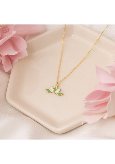 Dkmn Gümüş Mineli Lotus Kolue