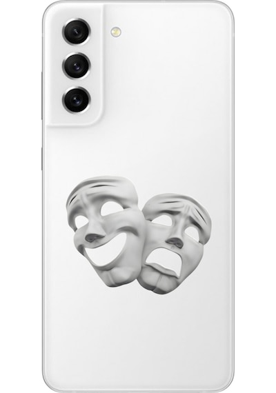 Galaxy S21 Fe Uyumlu Şeffaf Kılıf Estetik Yüz 7 Tasarımlı