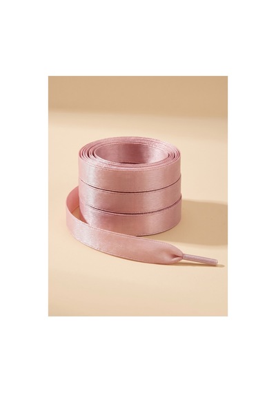 Last İcon Pudra Pembe Düz Saten Ayakkabı Bağcığı 120 Cm Çift Pembe