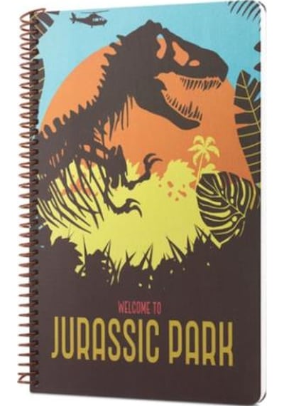 Mabbels Jurassic Park Wellcome To Spiralli Not Defteri Kahverengi 80 Yaprak Çizgili 17x24cm Dft-3886
