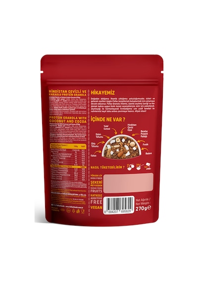 Fellas Protein Granola 3'lü Mix Paket - Hindistan C. & Kırmızı Meyveler & Karışık Kuruyemişli 270 G