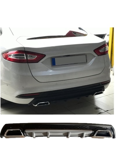 Ford Mondeo Mk3 Uyumlu Body Kit Difüzör 2 Çıkış Kare Gri Model 3