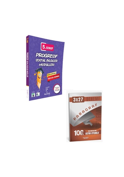 Karekök 2027 5. Sınıf Progresif Sosyal Bilgiler Modülleri+anla Kazan Paragraf Deneme