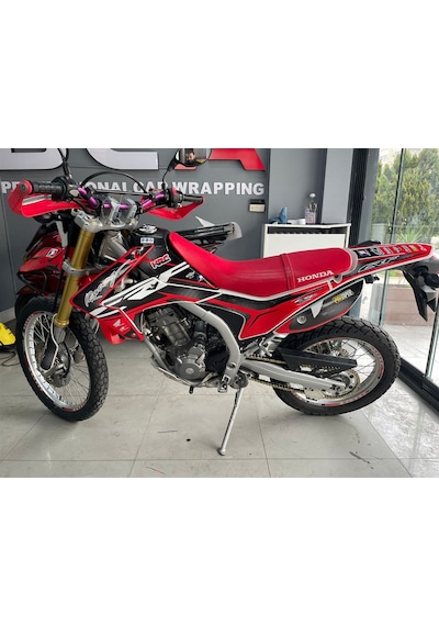 Honda CRF 250 L Karbon Kırmızı Racing Tasarım Sticker Etiket Mode
