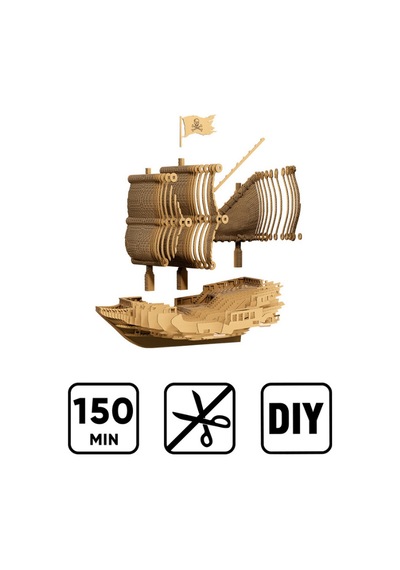 Cartonic 3d Puzzle - Pırate Shıp