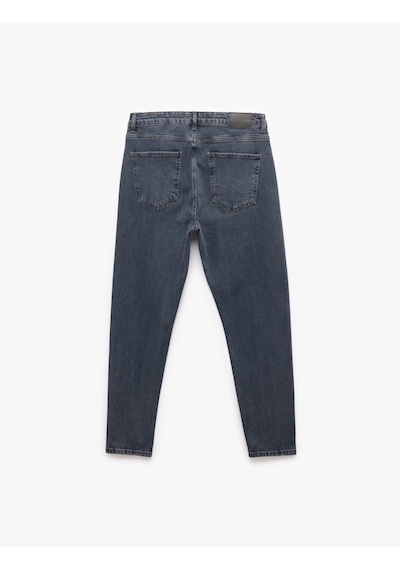 Koton Pamuklu Normal Bel Tapered Fit Jean Pantolon - Joe Jean İndigo Stone 7wam40045nd İndigo - Taş Koton Pamuklu Normal Bel Tapered Fit Jean Pantolon - Joe Jean İndigo Stone 7wam40045nd İndigo - Taş
