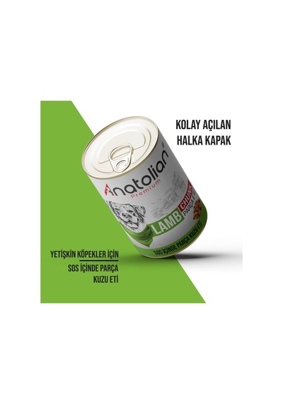Anatolian Premium Kuzulu Parça Etli Yetişkin Köpek Konservesi 400 gr x 24 Adet