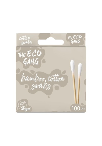 The Eco Gang - Cotton Swabs - 100pcs - White - Bambu Kulak Çubuğu 100lü Beyaz