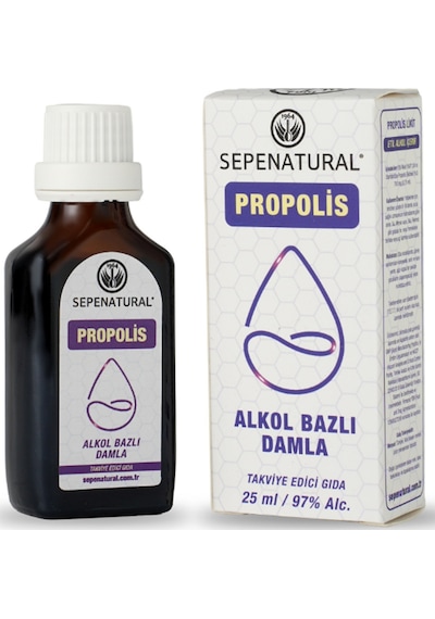 Sepe Natural Propolis Sıvı Ekstresi Alkol Bazlı Damla 25 ML