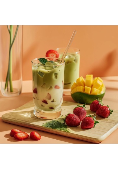 Mango & Strawberry Matcha - Mango Ve Çilekli Matcha 50 Gr