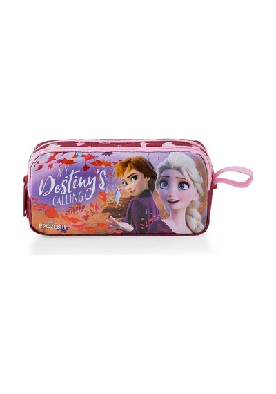 Otto Mikro Frozen Kalem Çantası 48033 Çift Gözlü Çok Renkli