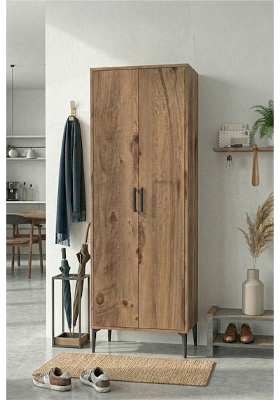 Harmony Ayakkabılık 65x190x37 Cm Atlas Çam Modern Tasarım Antrasit