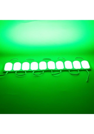 Powermaster 12 Volt 3 Watt Yeşil 85 X 35 Mm Ip65 220 240 Lümen 140 Derece Cob Modül Led